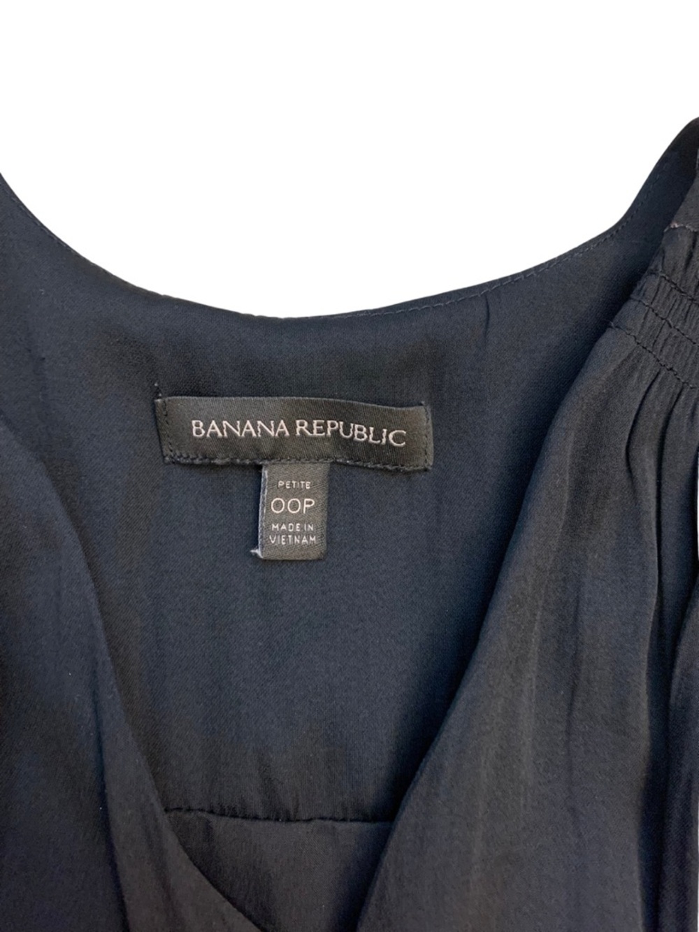 Banana Republic Flowy Black Sleeveless Maxi Dress 00P Petite Minimalist Capsule - Picture 3 of 12